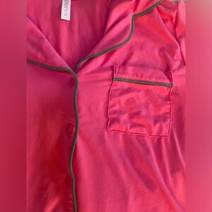 pink and green pj set